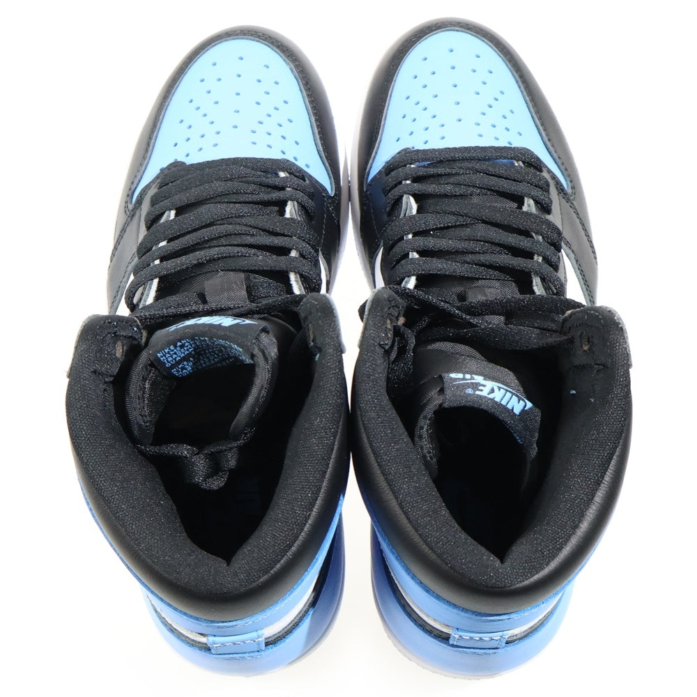 NIKE(ナイキ) AIR JORDAN 1 RETRO HI OG UNIVERSITY BLUE エアジョーダン ユニバーシティブルー ハイカットスニーカー ホワイト/ブルー US8.5/26.5cm DZ5485-400