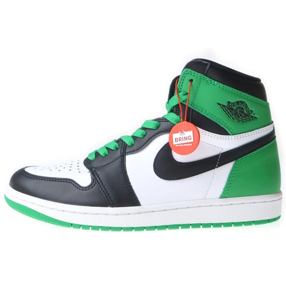 NIKE(ナイキ) AIR JORDAN 1 RETRO HIGH OG LUCKY GREEN エアジョーダン レトロ ラッキーグリーン ハイカットスニーカー ホワイト/グリーン US8.5/26.5cm DZ5485-031