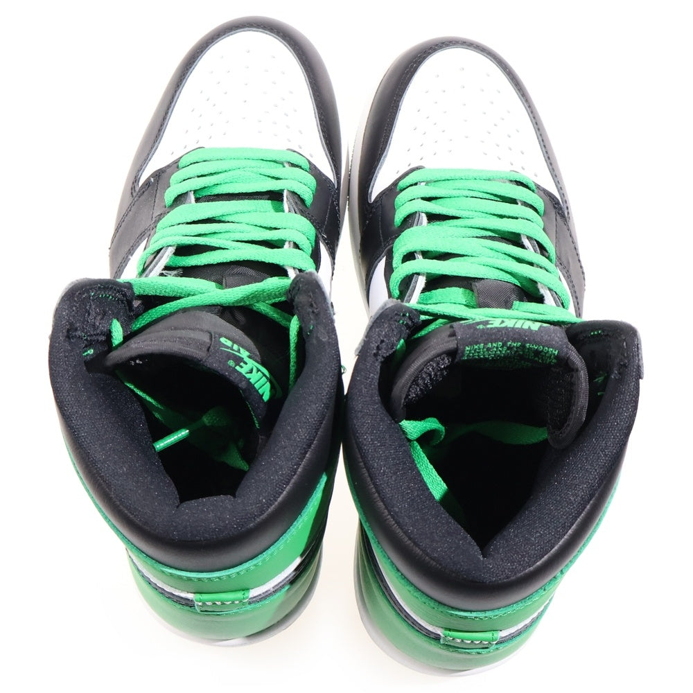 NIKE(ナイキ) AIR JORDAN 1 RETRO HIGH OG LUCKY GREEN エアジョーダン レトロ ラッキーグリーン ハイカットスニーカー ホワイト/グリーン US8.5/26.5cm DZ5485-031