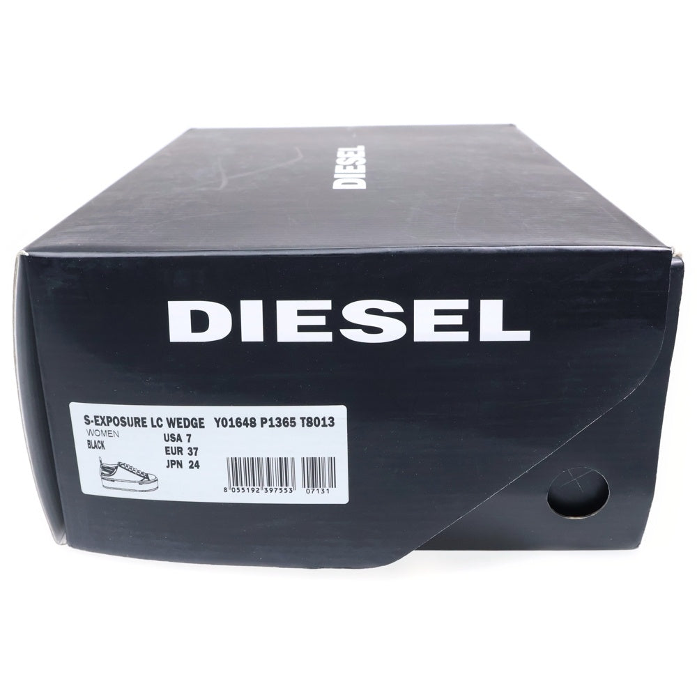 DIESEL(ディーゼル) S-EXPOSURE LC WEDG プラットフォーム ローカットスニーカー レディース US7/24cm ブラック Y01648 P1365 T8013