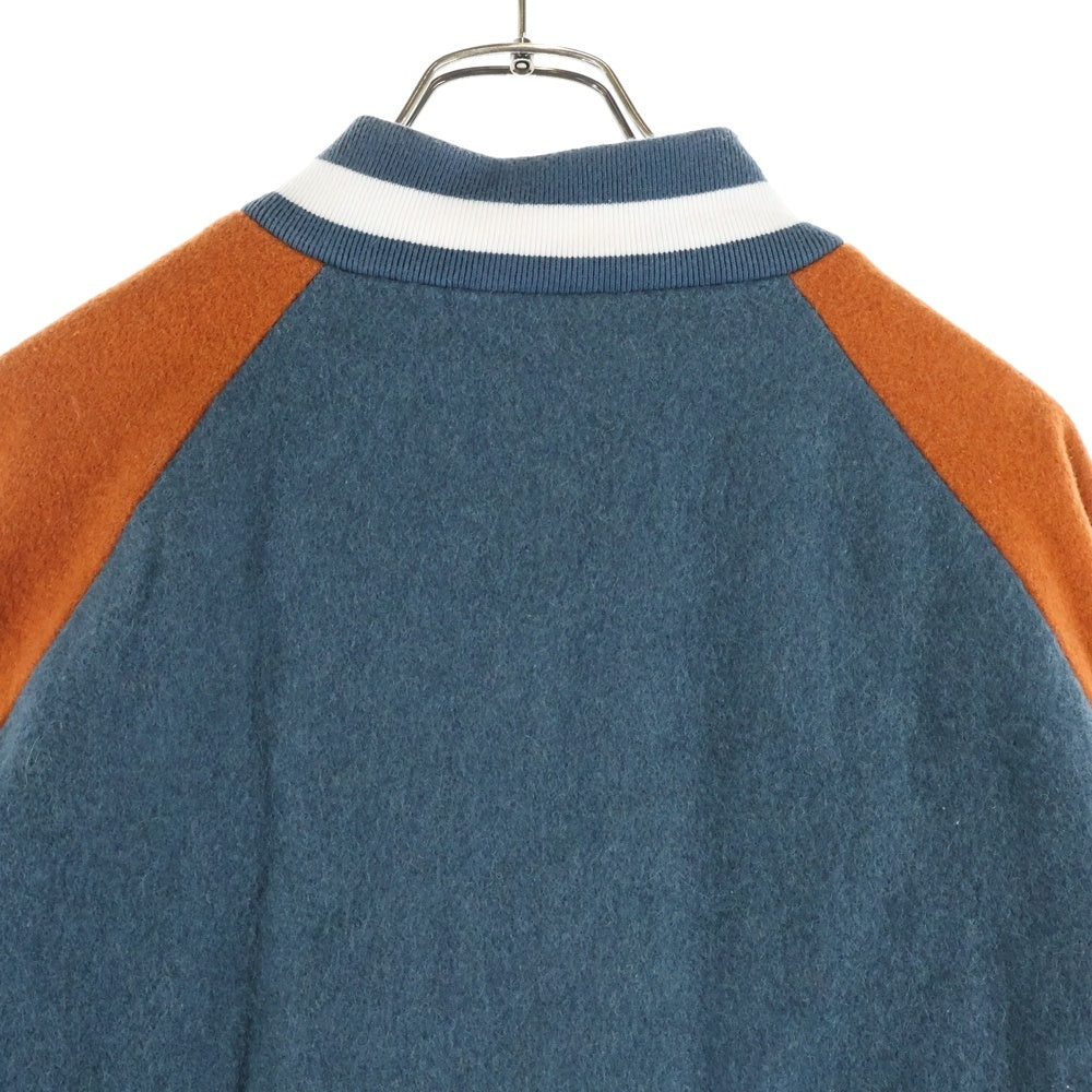 adidas(アディダス) PADDED WOOL VARSITY JACKET パデット ウール バーシティージャケット ネイビー/オレンジ AB7799