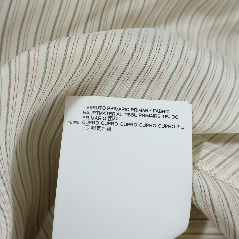 MM6 Maison Margiela(エムエムシックスメゾンマルジェラ) 17SS ストライプ柄 変形デザイン 長袖ブラウス シャツ アイボリー レディース S32NC0467 S47402