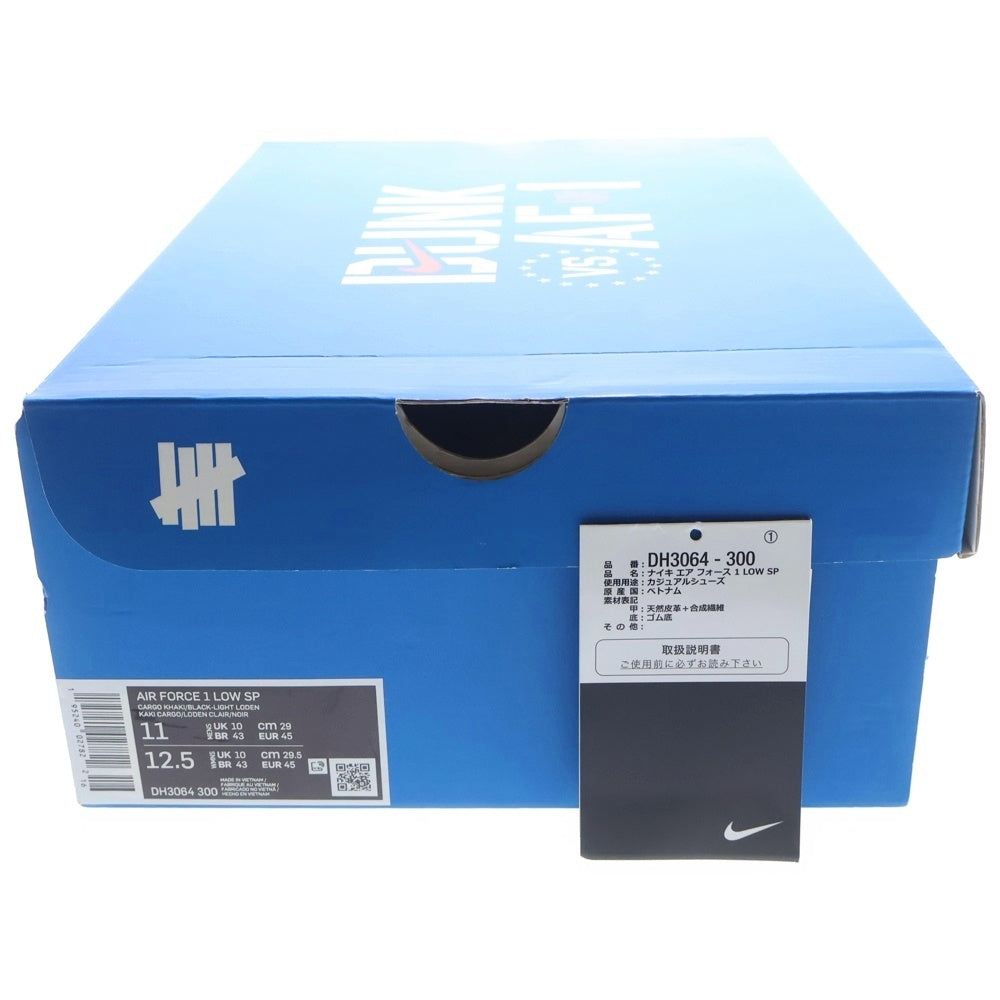 NIKE(ナイキ) ×UNDEFEATED AIR FORCE 1 LOW SP アンディフィーテッド ローカットスニーカー カーキ US11/29cm DH3064-300