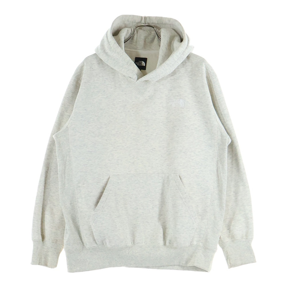 THE NORTH FACE(ザノースフェイス) アームスクエアーロゴデザイン カンガルーポケット フーデッド スウェット パーカ ネイビー NT61835