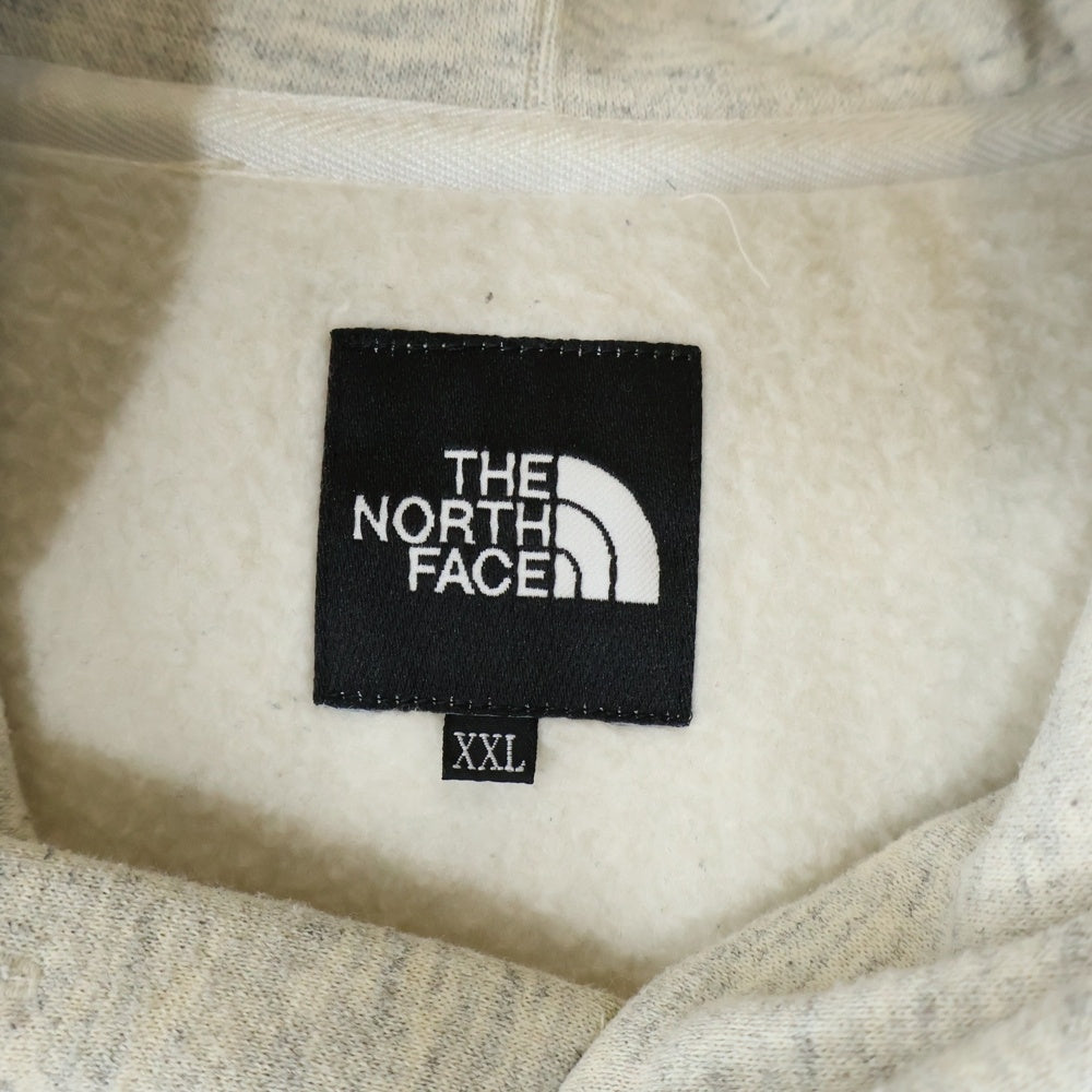 THE NORTH FACE(ザノースフェイス) アームスクエアーロゴデザイン カンガルーポケット フーデッド スウェット パーカ ネイビー NT61835