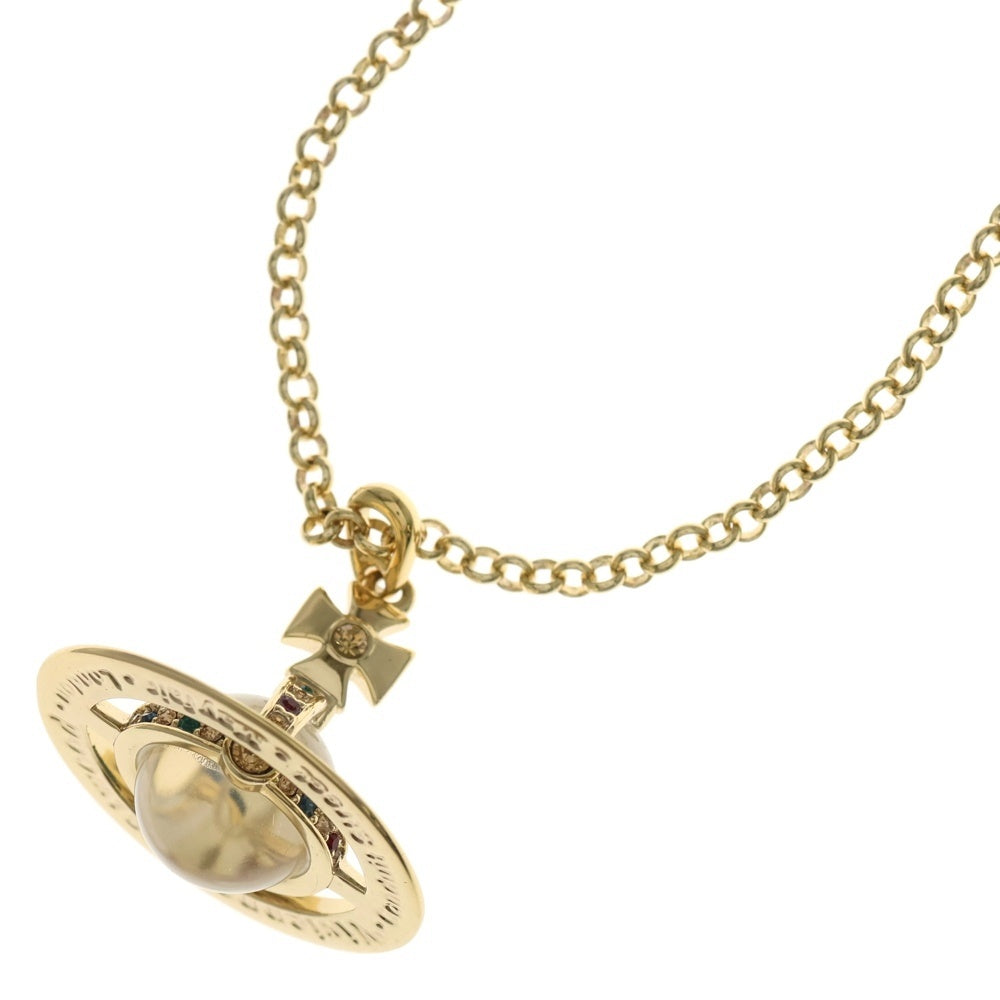 Vivienne Westwood Anglomania(ヴィヴィアンウエストウッドアングロマニア) プラネットモチーフ ビッグ オーブ ペンダント ゴールド