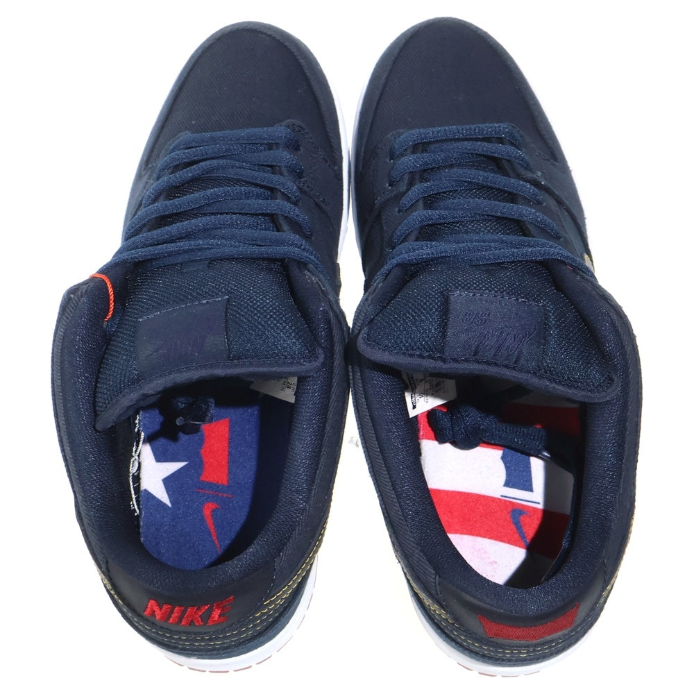 NIKE SB(ナイキエスビー) 【観賞用 2012年製】 ×Levis DUNK LOW BLUE DENIM リーバイス ダンク ブルーデニム ローカットスニーカー インディゴ US10/28cm 573901-447