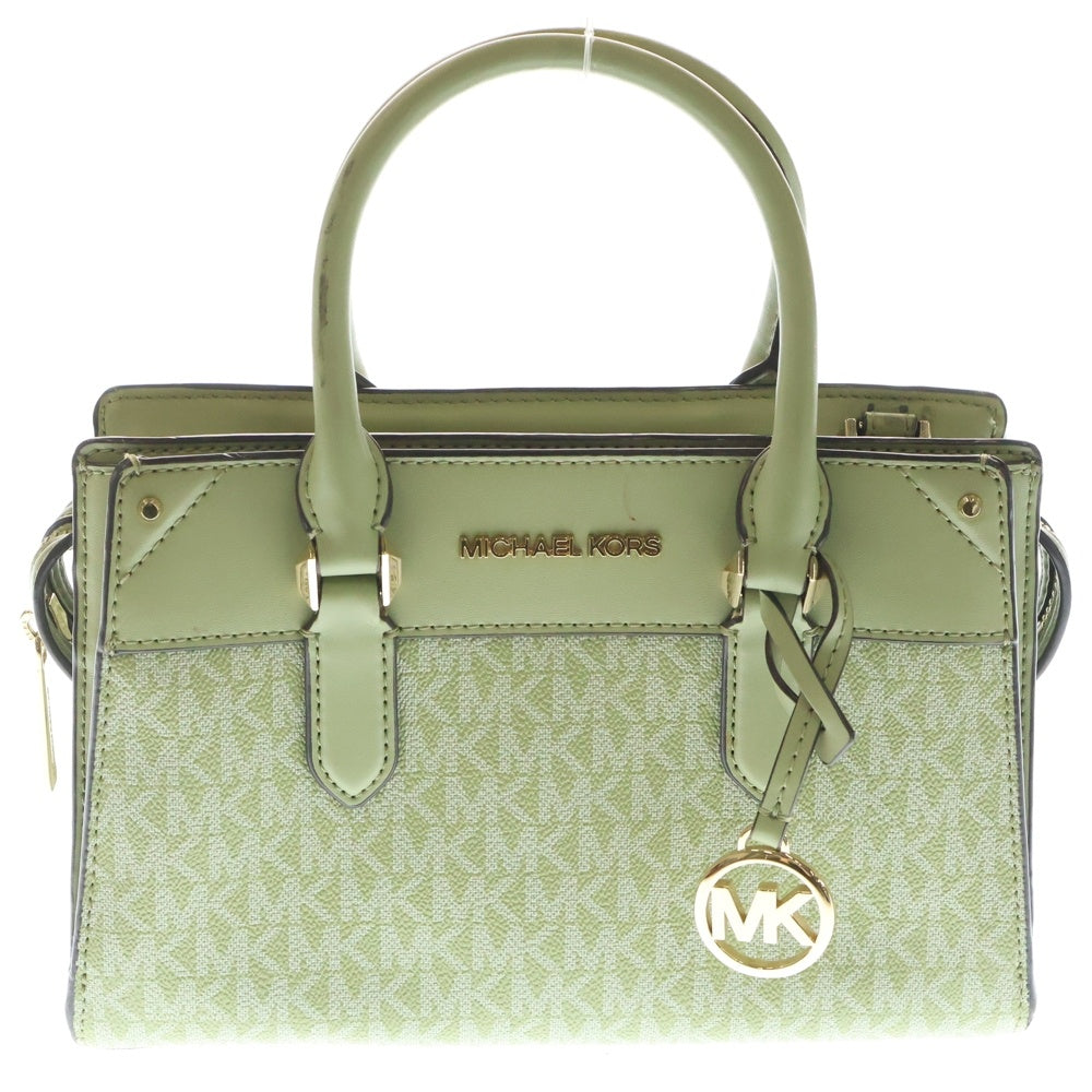 MICHAEL KORS(マイケルコース) サッチェル スモール シグネチャーロゴ 2WAYショルダーバッグ ハンドバッグ グリーン 35H1G9MS2B2733 レディース