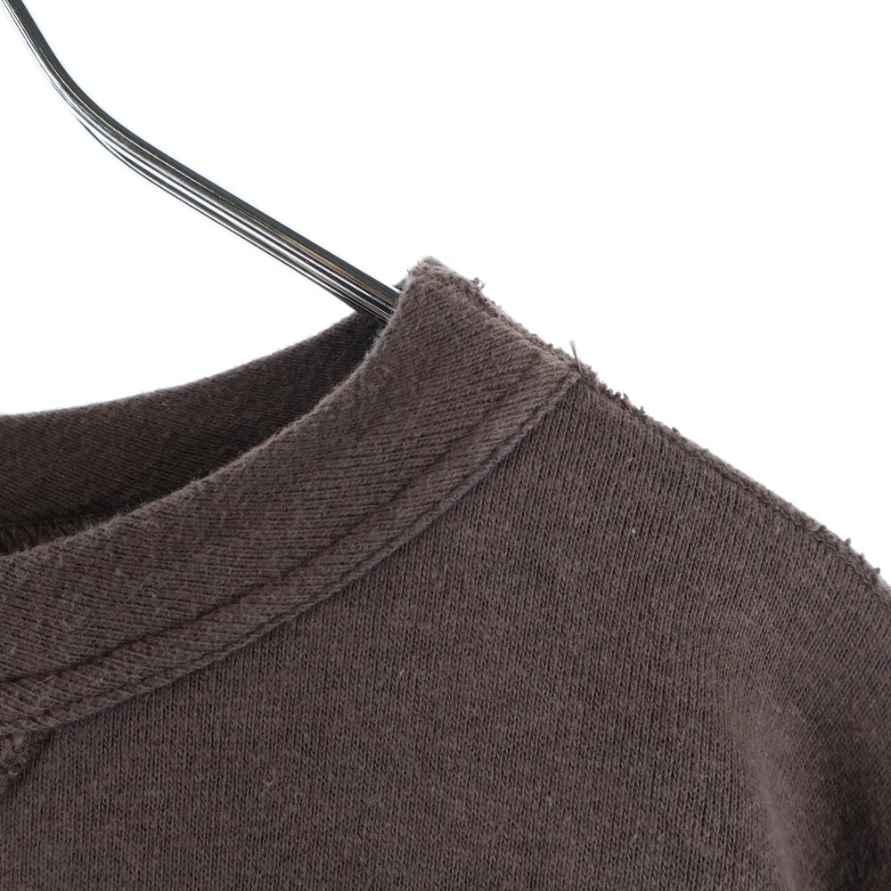 HUMAN MADE(ヒューマンメイド) 25SS TSURIAMI SWEATSHIRT フロントダックプリント Vガゼット クルーネック スウェットトレーナー ブラウン HM29CS014