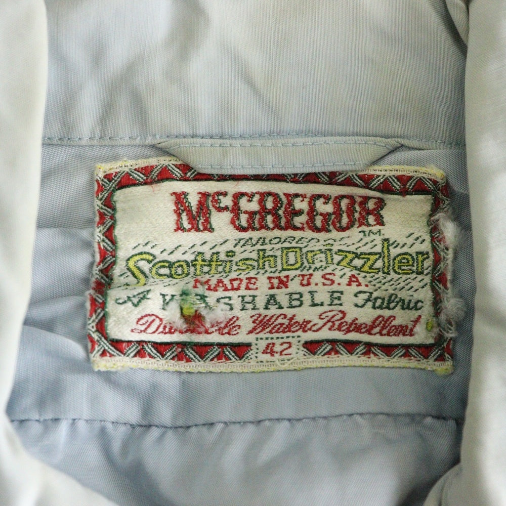 McGREGOR(マクレガー) 50s VINTAGE SCOTTISH スコティッシュ スイングトップ スポーツジャケット ライトブルー
