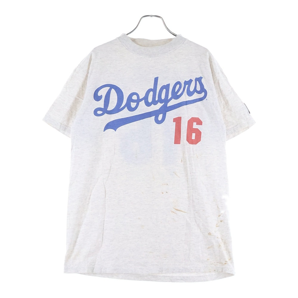 NO BRAND(ノーブランド) 90s VINTAGE STARTER 野茂英雄 ドジャーズ 16 Tシャツ グレー