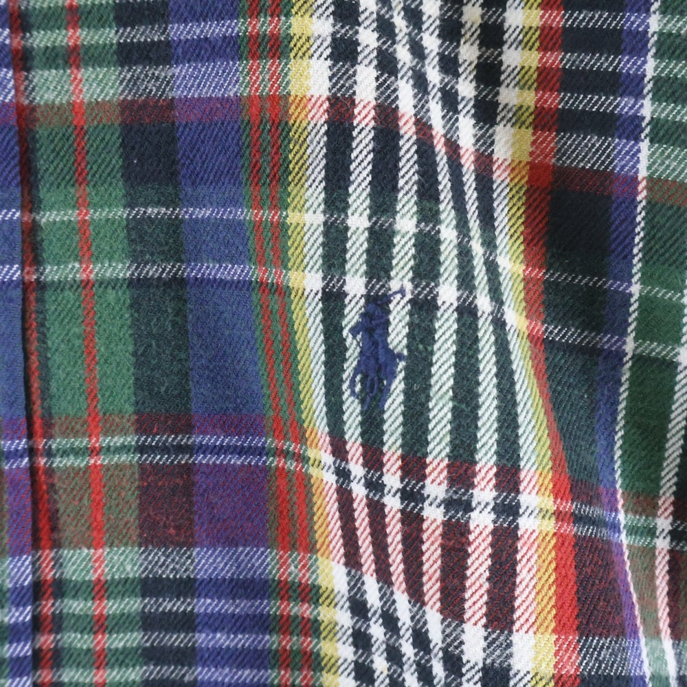 RALPH LAUREN(ラルフローレン) 90s VINTAGE チェック フランネルシャツ マルチカラー
