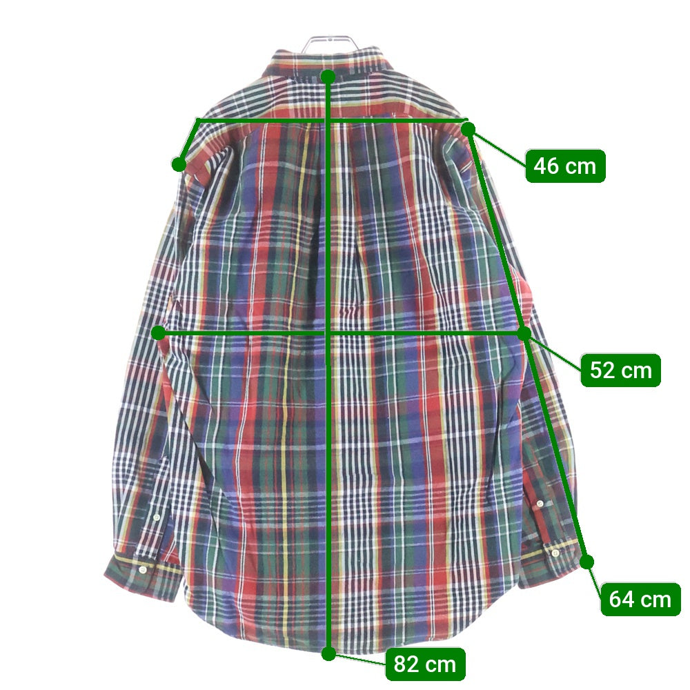 RALPH LAUREN(ラルフローレン) 90s VINTAGE チェック フランネルシャツ マルチカラー