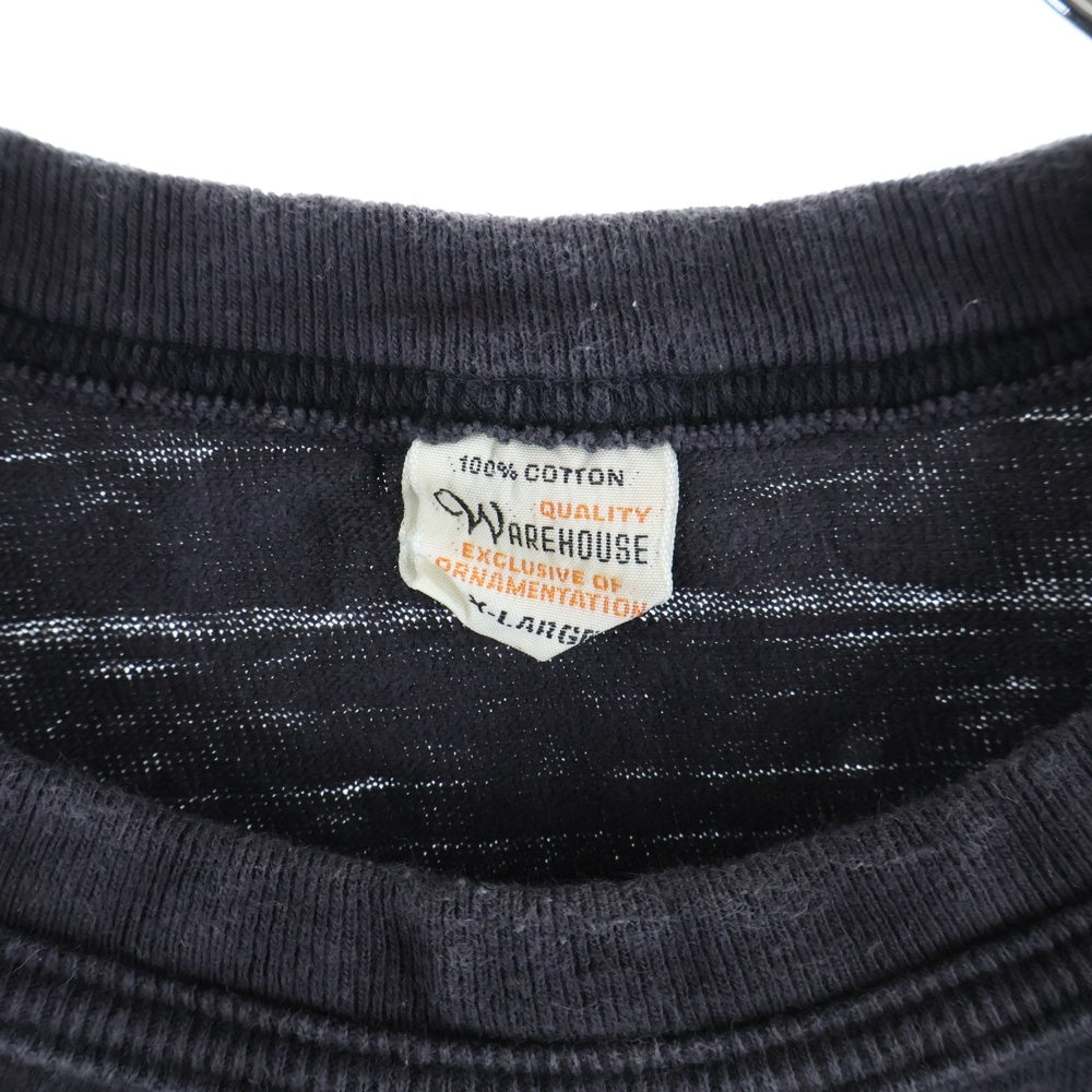 WAREHOUSE(ウェアハウス) 胸ポケットTシャツ 半袖 ブラック