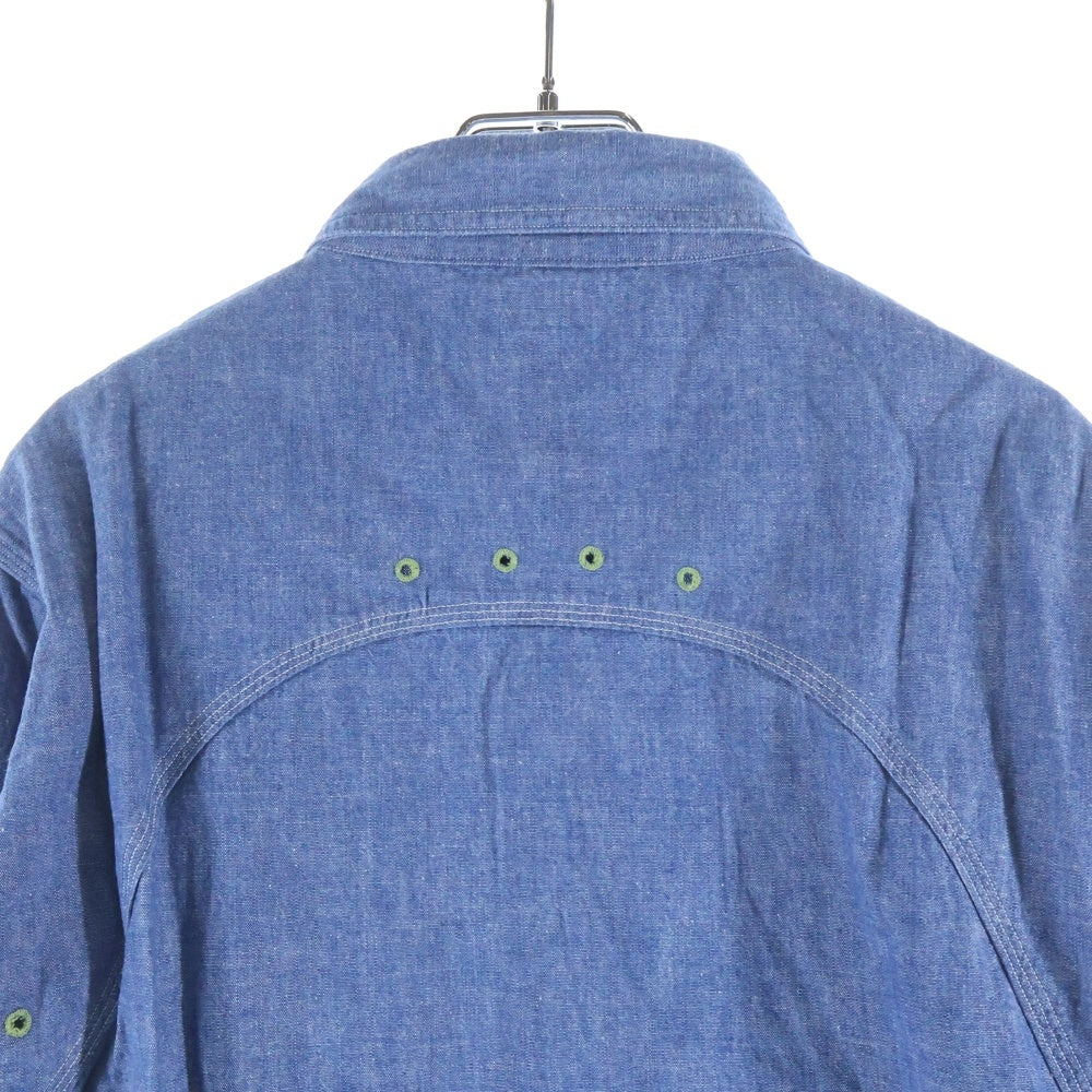 WAREHOUSE(ウェアハウス) シャンブレー ワークシャツ ブルー