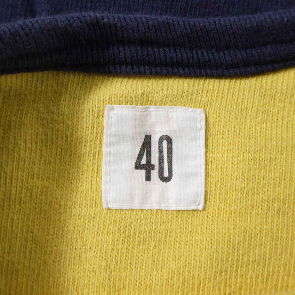 WAREHOUSE(ウェアハウス) NAVY yard リバーシブル Tシャツ ネイビー/イエロー