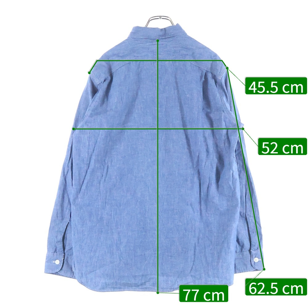 WAREHOUSE(ウェアハウス) シャンブレー ワークシャツ ブルー