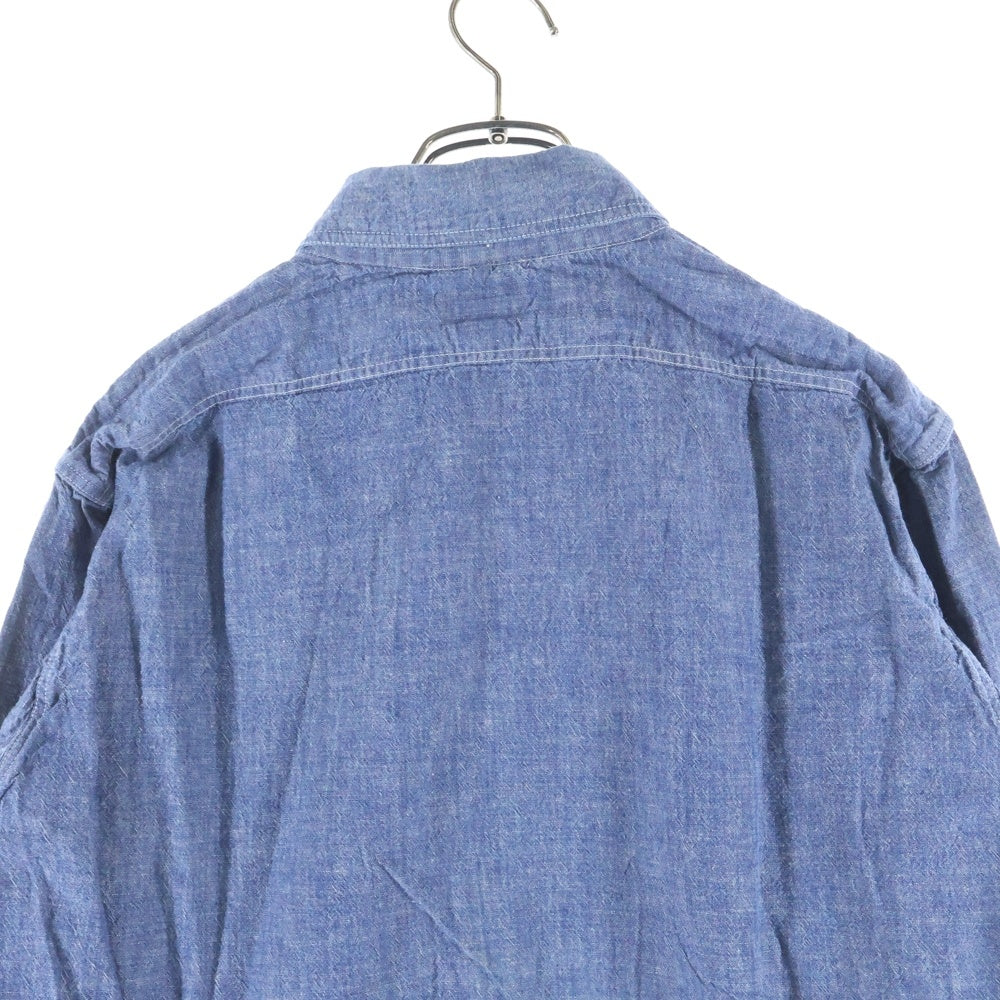 SUGAR CANE(シュガーケーン) シャンブレー ワークシャツ ブルー