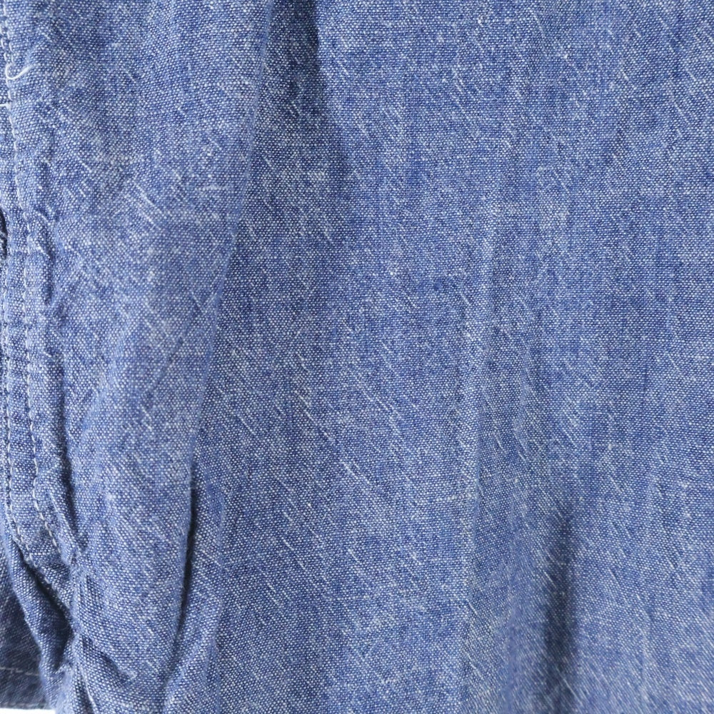 SUGAR CANE(シュガーケーン) シャンブレー ワークシャツ ブルー