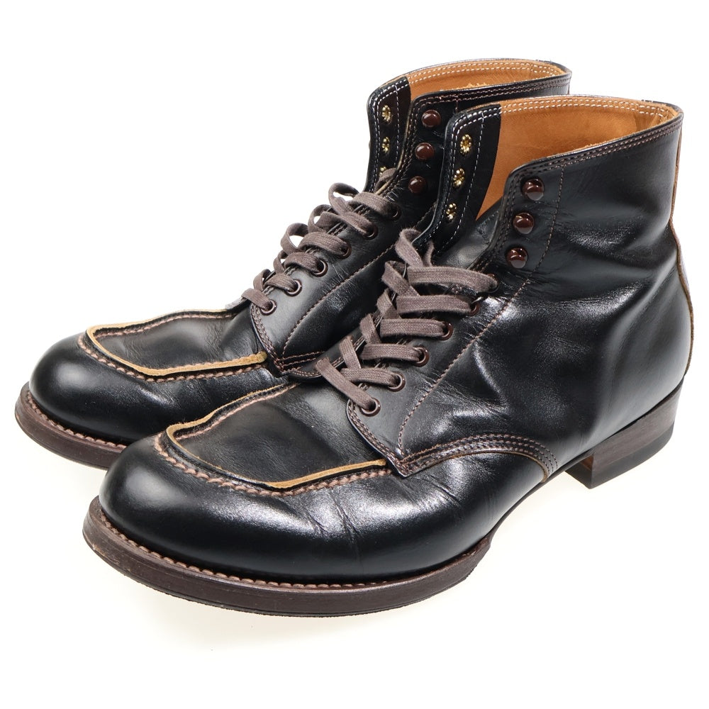 NO BRAND(ノーブランド) THE 2 MONKEYS / ザツーモンキーズ SPORTIF スポルティフ レースアップブーツ ブラック