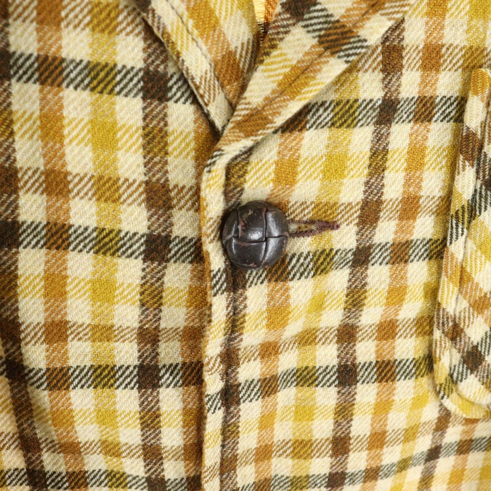 PENDLETON(ペンドルトン) 60s VINTAGE チェック柄 ウール テーラードジャケット ブラウン