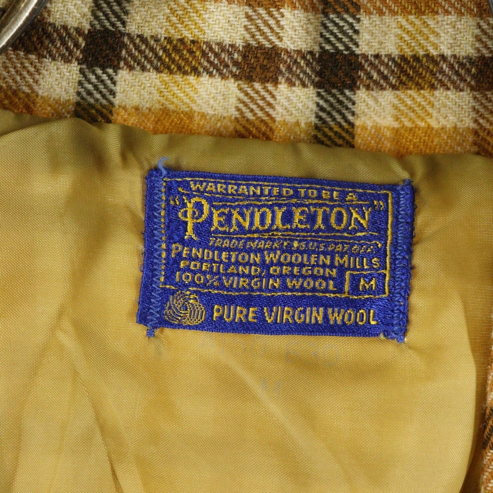 PENDLETON(ペンドルトン) 60s VINTAGE チェック柄 ウール テーラードジャケット ブラウン