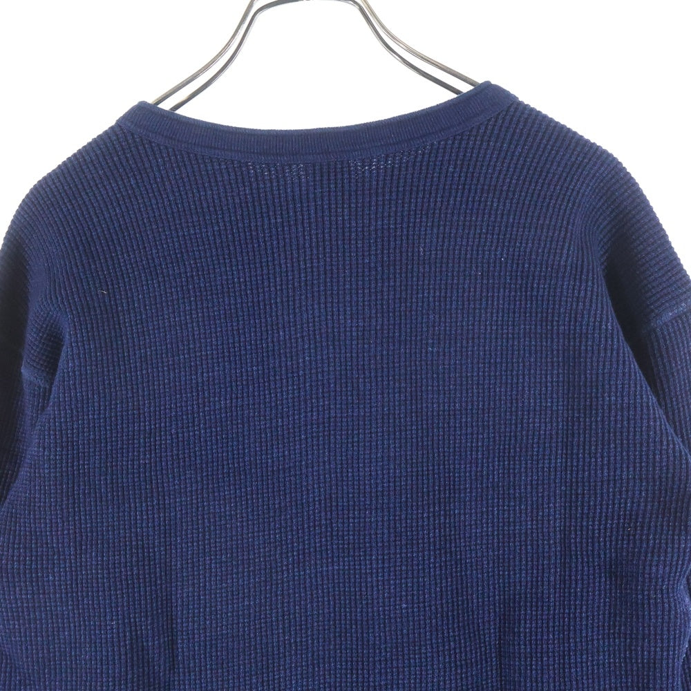 WAREHOUSE(ウェアハウス) ヘンリーネック サーマルカットソー 長袖Tシャツ インディゴ