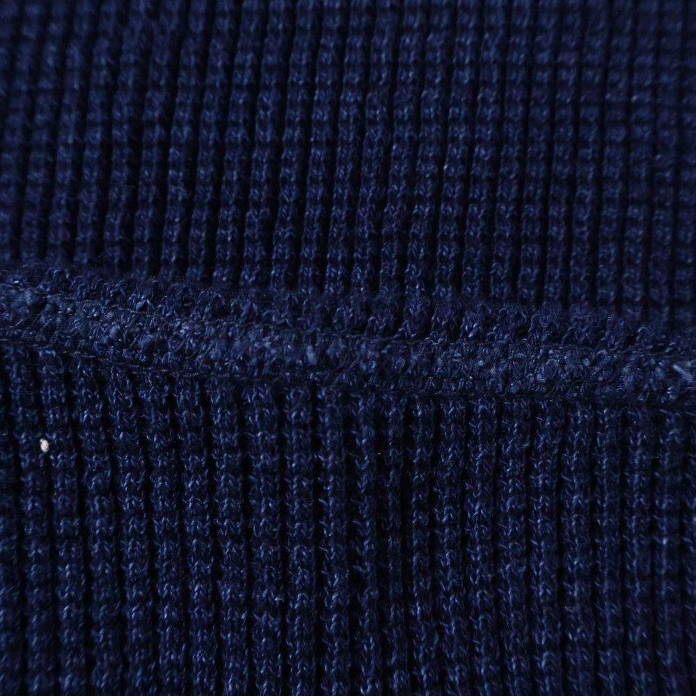 WAREHOUSE(ウェアハウス) ヘンリーネック サーマルカットソー 長袖Tシャツ インディゴ