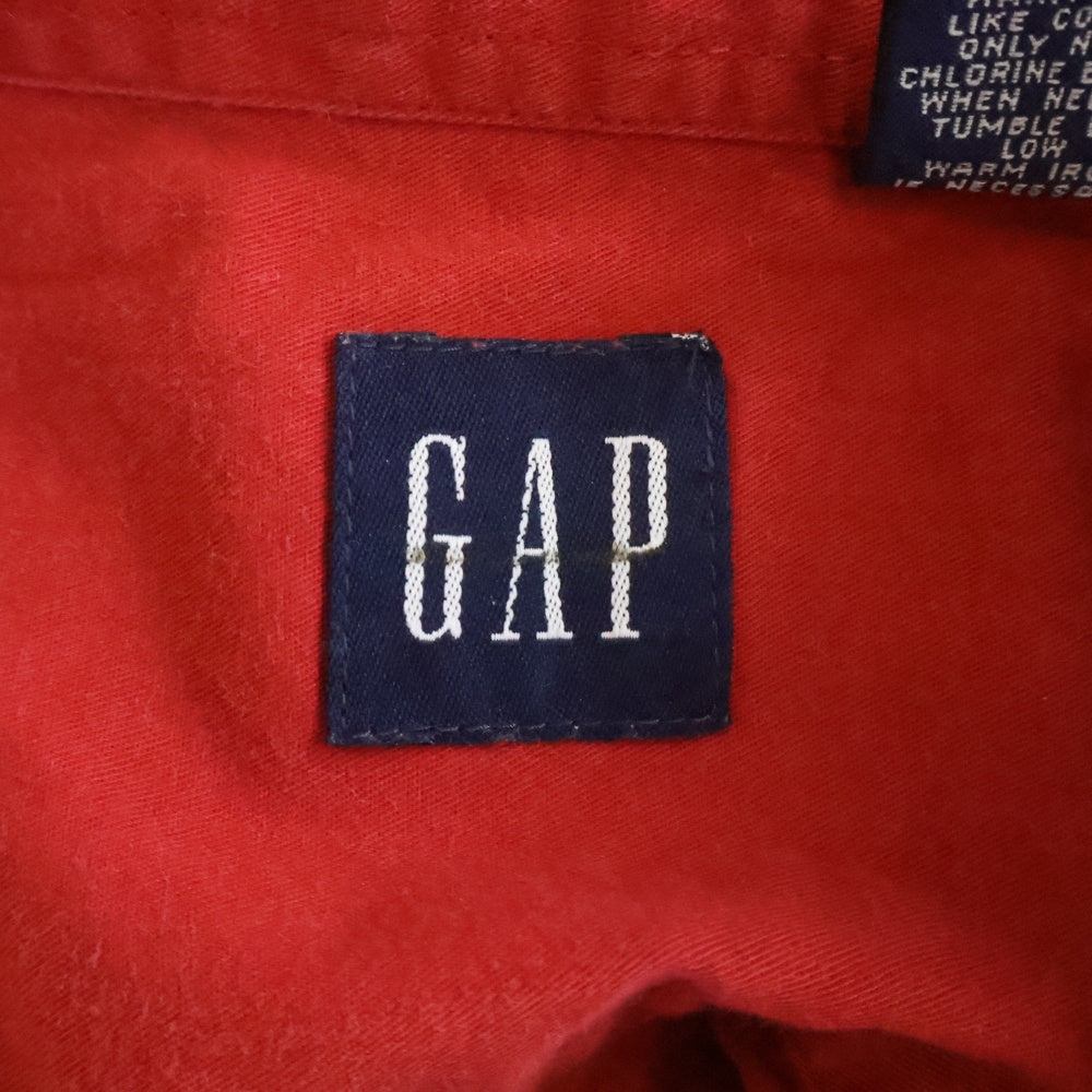 GAP(ギャップ) 90s VINTAGE 紺タグ ボタンダウンシャツ レッド
