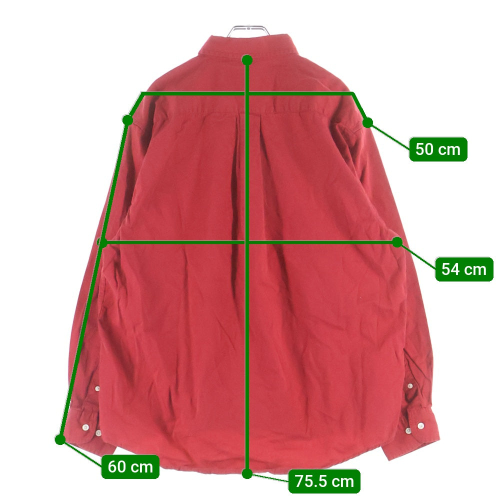 GAP(ギャップ) 90s VINTAGE 紺タグ ボタンダウンシャツ レッド