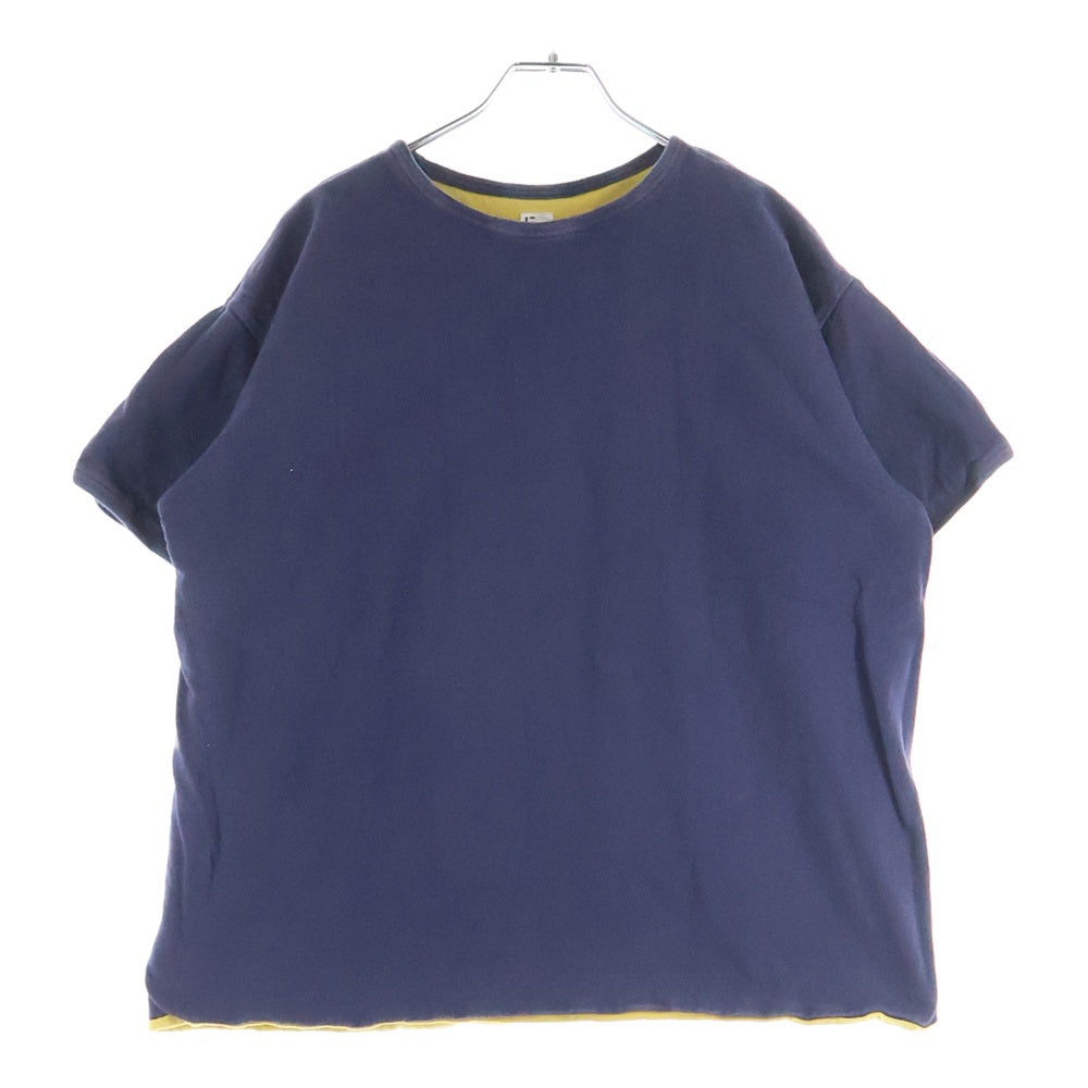 WAREHOUSE(ウェアハウス) USN-NARU リバーシブル Tシャツ ネイビー/イエロー