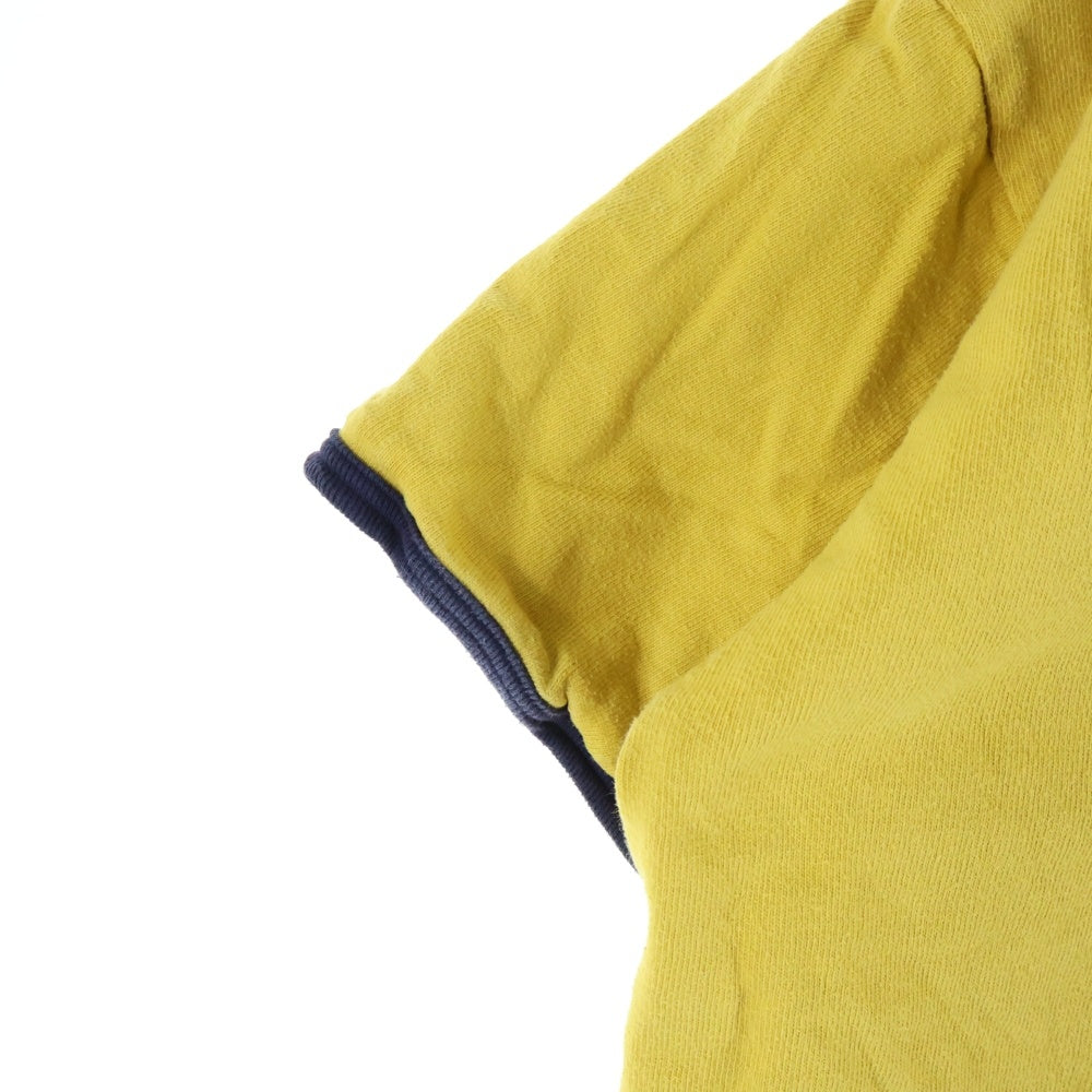 WAREHOUSE(ウェアハウス) USN-NARU リバーシブル Tシャツ ネイビー/イエロー