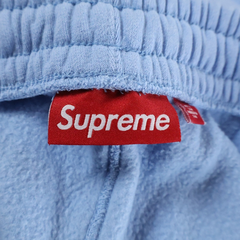 SUPREME(シュプリーム) 24AW Satin Applique Sweatpant サテン アップリケ スウェットパンツ ブルー
