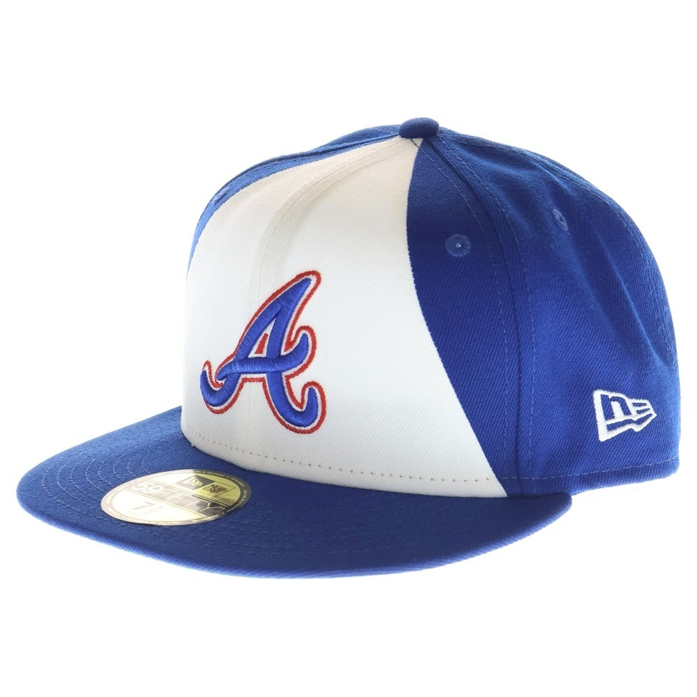 NEW ERA(ニューエラ) アトランタ ブレーブス 6パネル ベースボールキャップ 帽子 ブルー/ホワイト