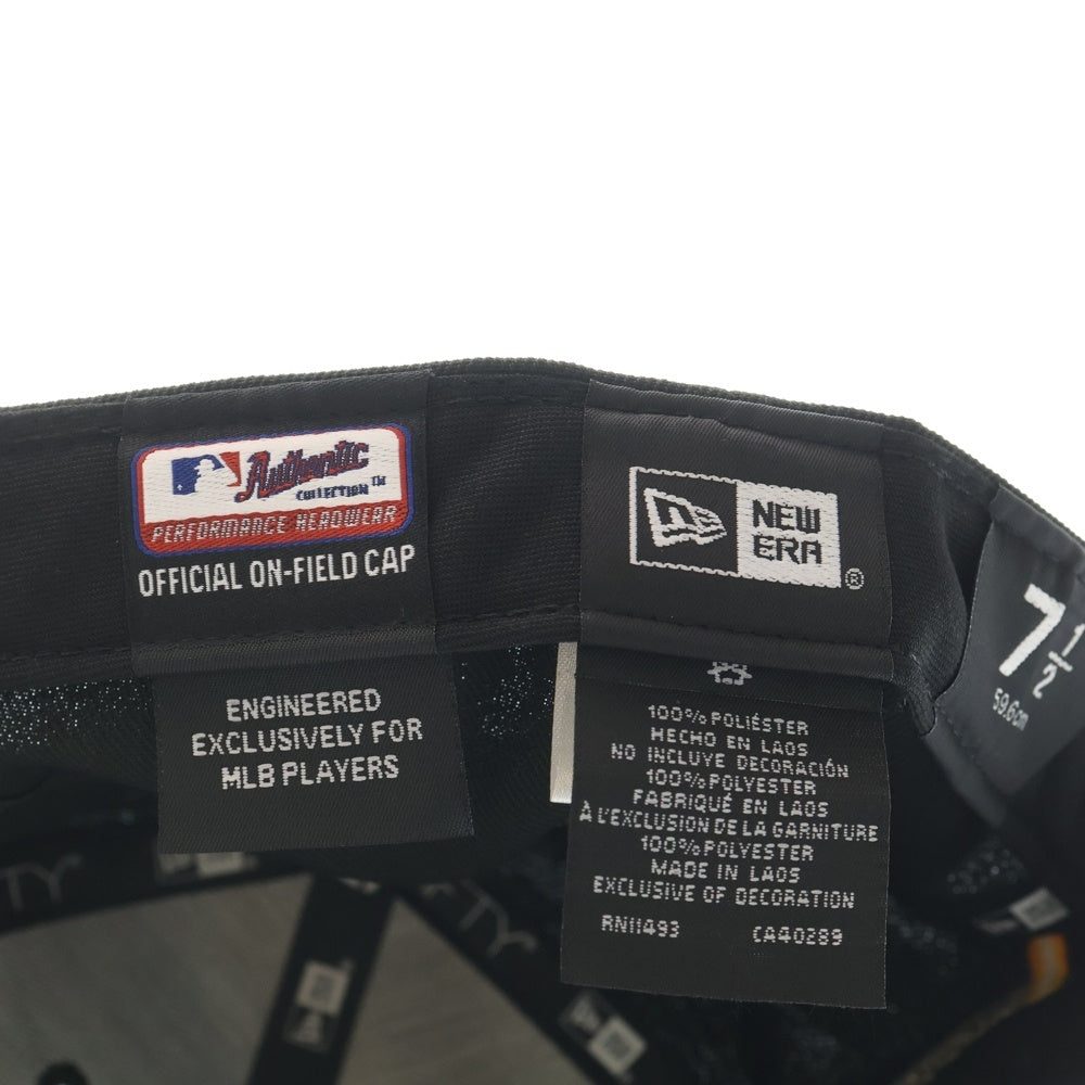 NEW ERA(ニューエラ) シアトルマリナーズ 6パネル ベースボールキャップ 帽子 ブラック