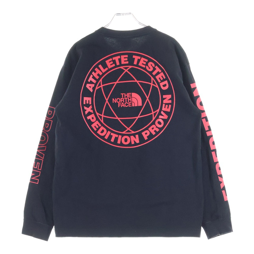 THE NORTH FACE(ザノースフェイス) L/S EXPEDITION SYSTEM TEE アームロゴ ロングスリーブTシャツ カットソー 長袖 ブラック NT82034