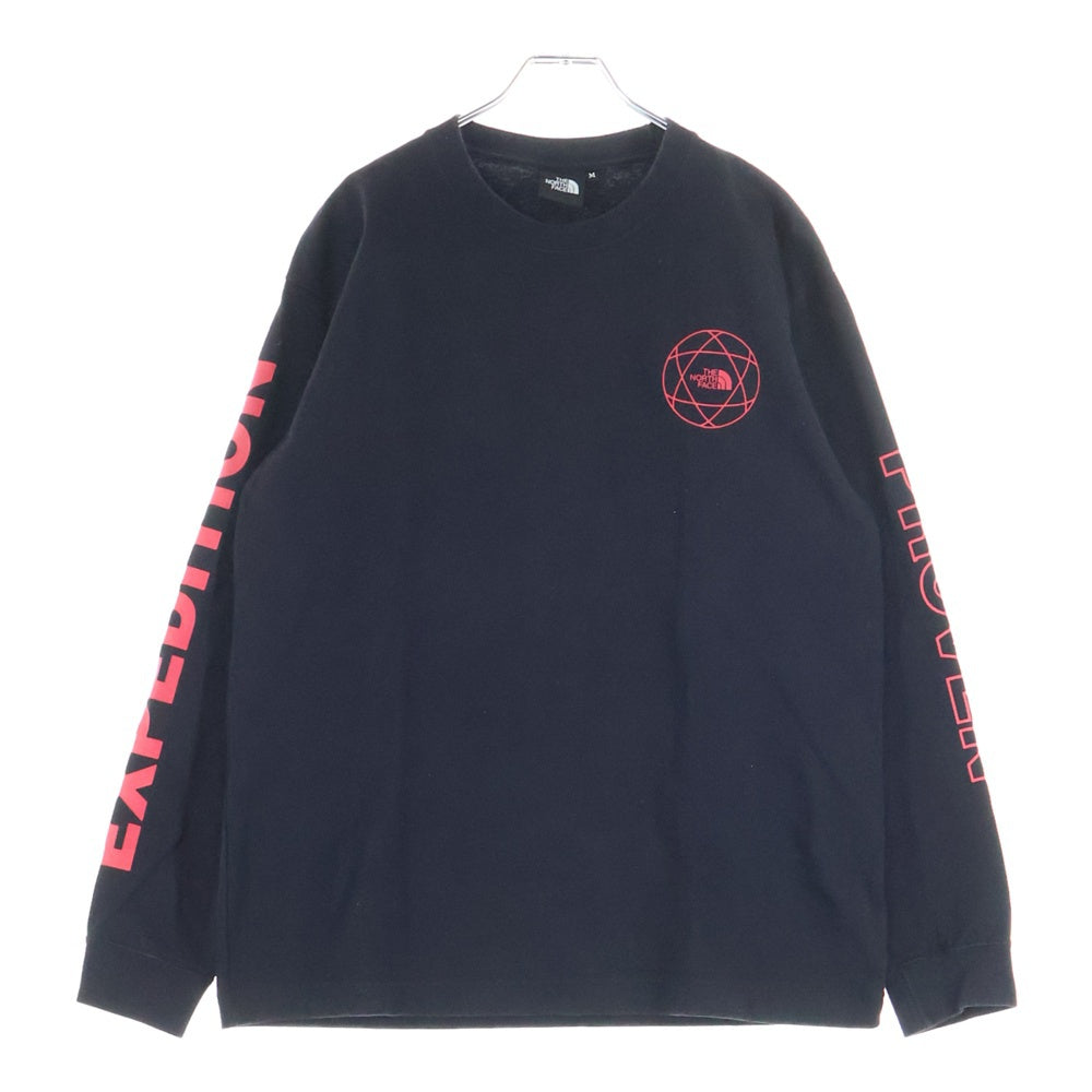 THE NORTH FACE(ザノースフェイス) L/S EXPEDITION SYSTEM TEE アームロゴ ロングスリーブTシャツ カットソー 長袖 ブラック NT82034