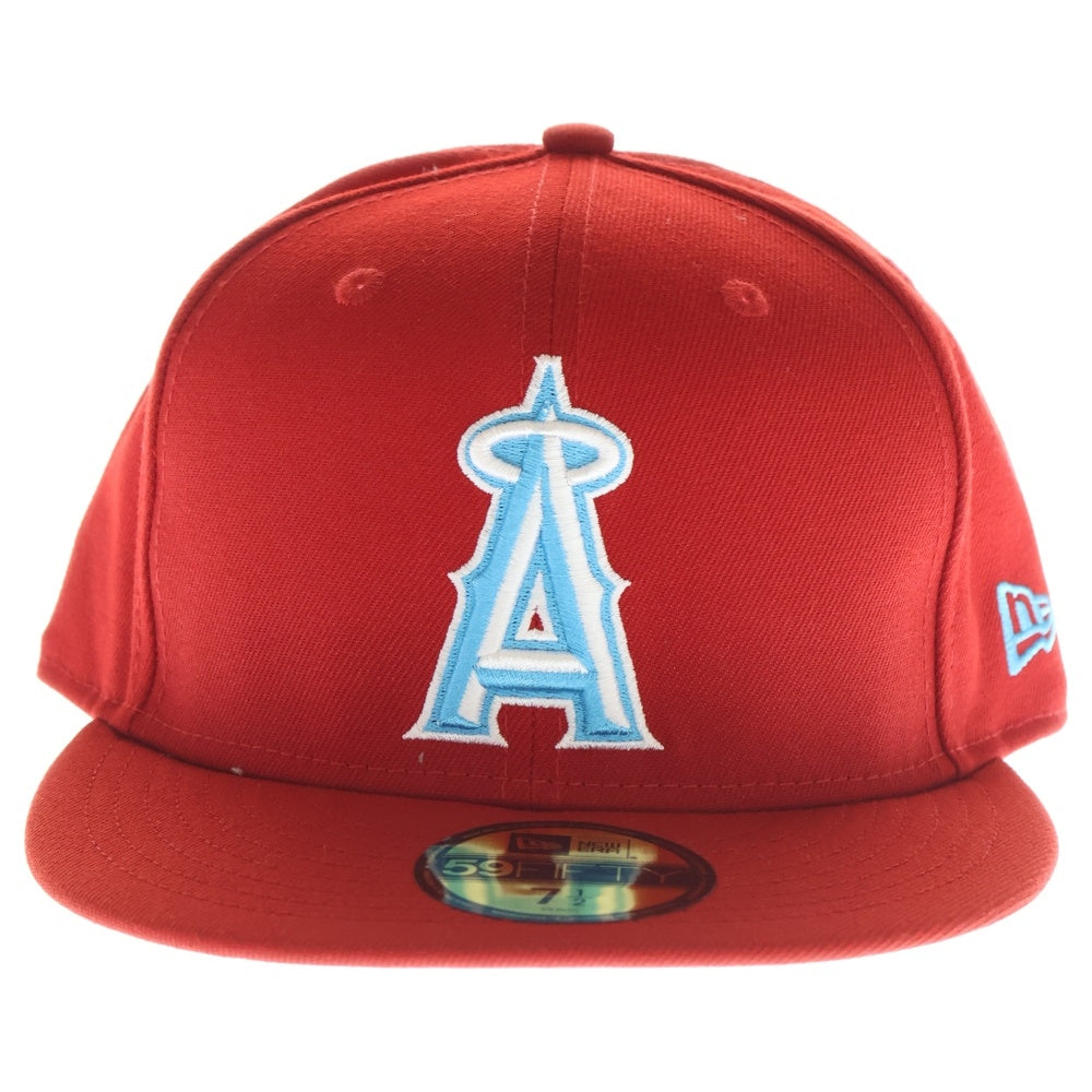 NEW ERA(ニューエラ) ロサンゼルス エンゼルス 6パネル ベースボールキャップ 帽子 レッド/ブルー