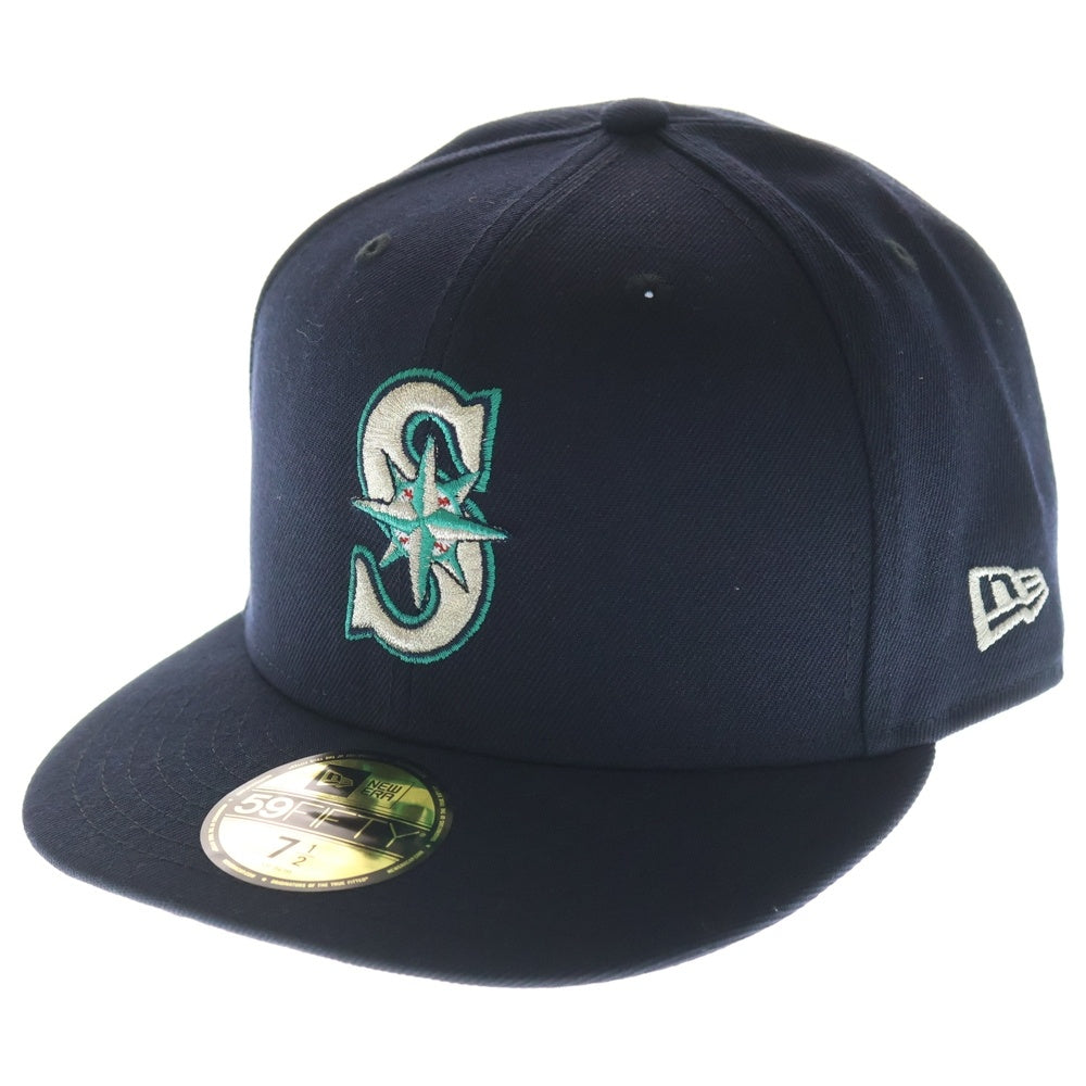 NEW ERA(ニューエラ) シアトルマリナーズ 6パネル ベースボールキャップ 帽子 ネイビー