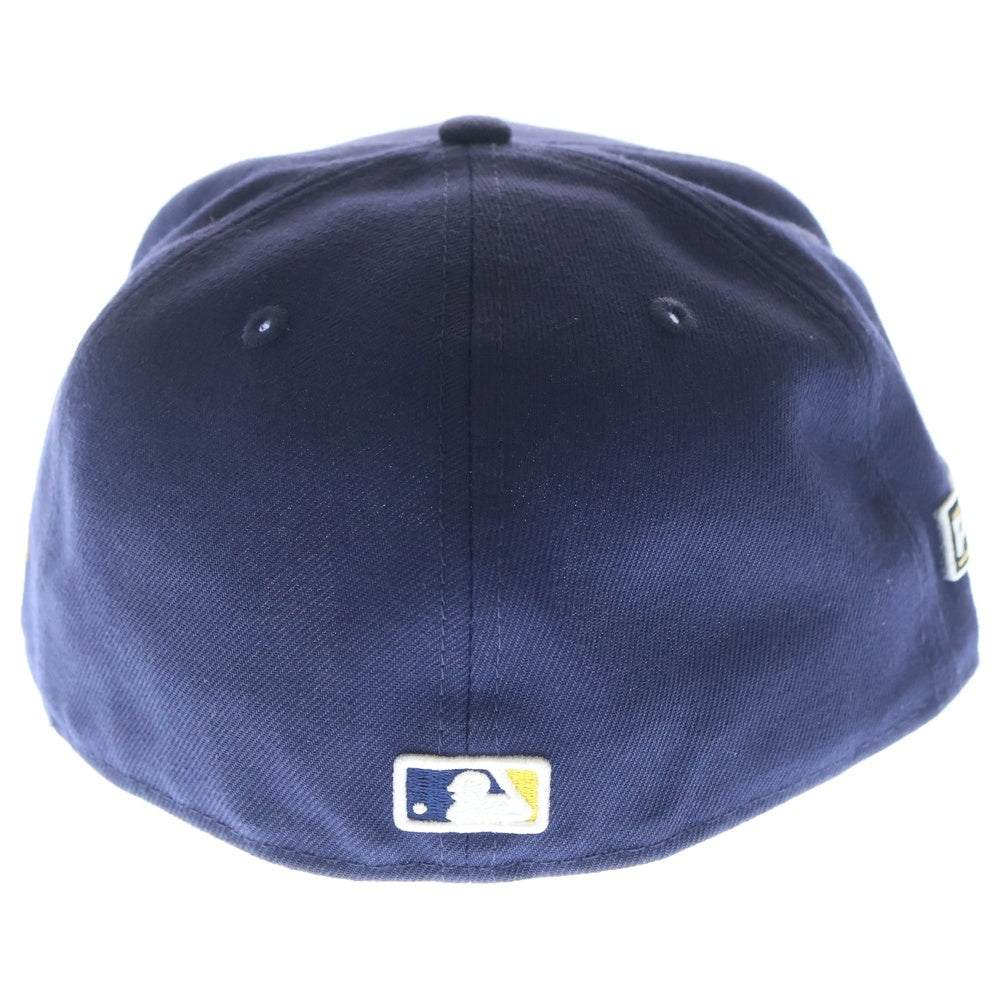 NEW ERA(ニューエラ) オンフィールド ミルウォーキー ブリュワーズ 6パネル ベースボールキャップ 帽子 ネイビー