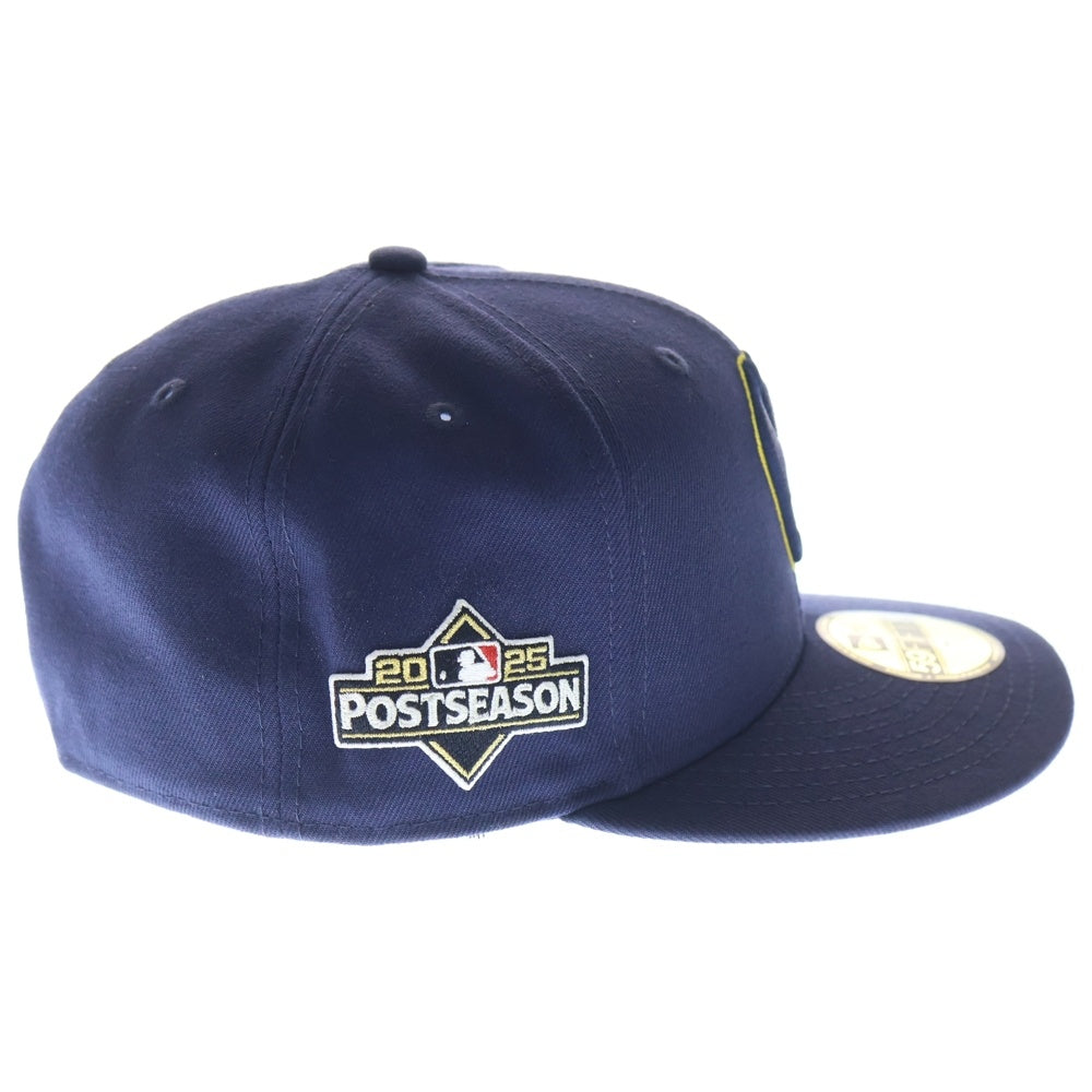 NEW ERA(ニューエラ) オンフィールド ミルウォーキー ブリュワーズ 6パネル ベースボールキャップ 帽子 ネイビー