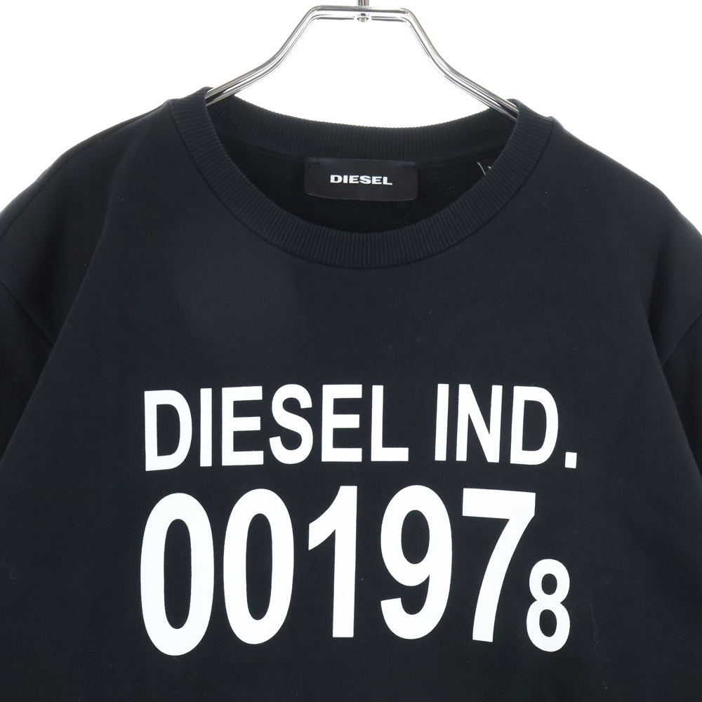 DIESEL(ディーゼル) 001978 プルオーバートレーナー 長袖スウェット ブラック