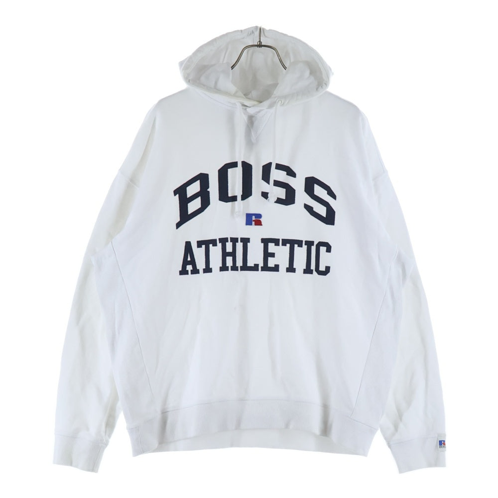 HUGO BOSS(ヒューゴボス) ATHLETIC アスレチック プルオーバーパーカー 長袖スウェット ホワイト