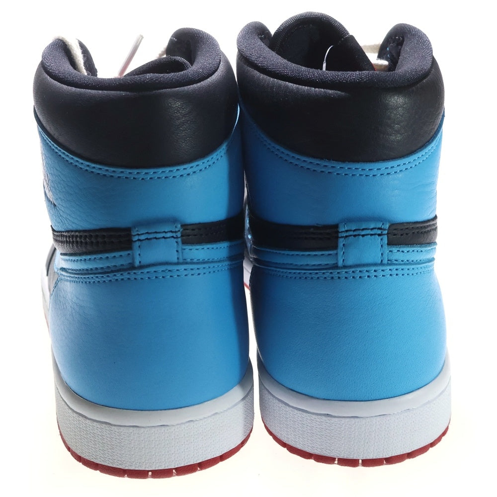 NIKE(ナイキ) AIR JORDAN 1 HIGH OG UNC TO CHICAGO エアジョーダン1 OG UNCトゥシカゴ ハイカットスニーカー ブラック/レッド/ブルー US10.5/27.5cm CD0461-046