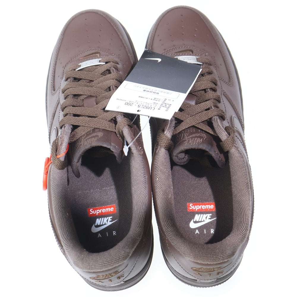 NIKE(ナイキ) ×SUPREME AIR FORCE 1 LOW シュプリーム エアフォース1 ローカットスニーカー ブラウン US9.5/27.5cm CU9225-200