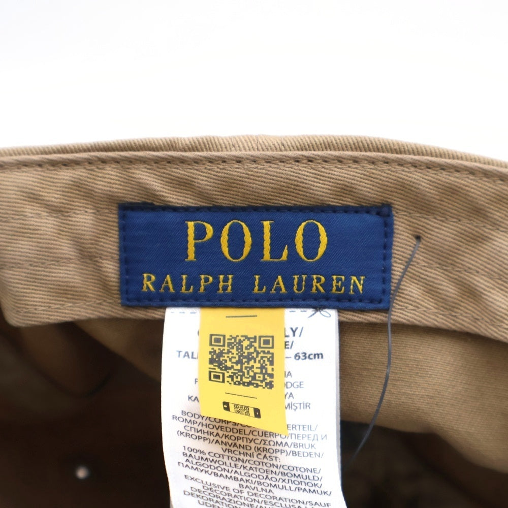 POLO RALPH LAUREN(ポロラルフローレン) ガーメントダイド ツイル ボール キャップ 帽子 ブラウン MAPOHGS0J422321