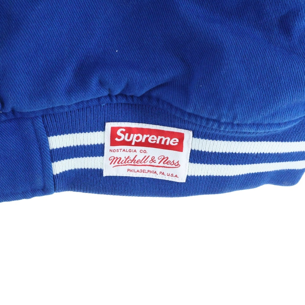 SUPREME(シュプリーム) 22AW ×Mitchell & Ness Doughboy Twill Varsity Jacket ミッチェル&ネス ドゥボーイ コットンツイル バーシティジャケット ブルゾン ブルー