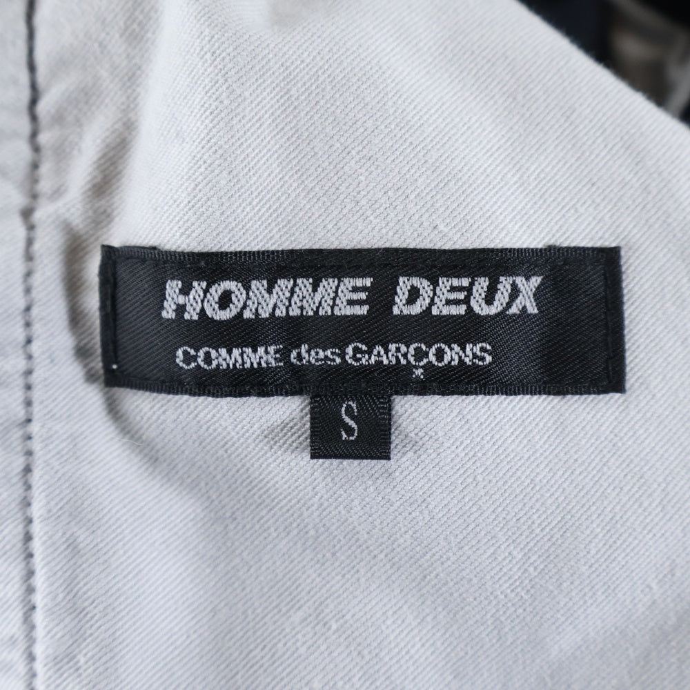 COMME des GARCONS HOMME DEUX(コムデギャルソン オムドゥ) 20AW AD2020 ウール混 テーパードスラックスパンツ ネイビー DF-P041