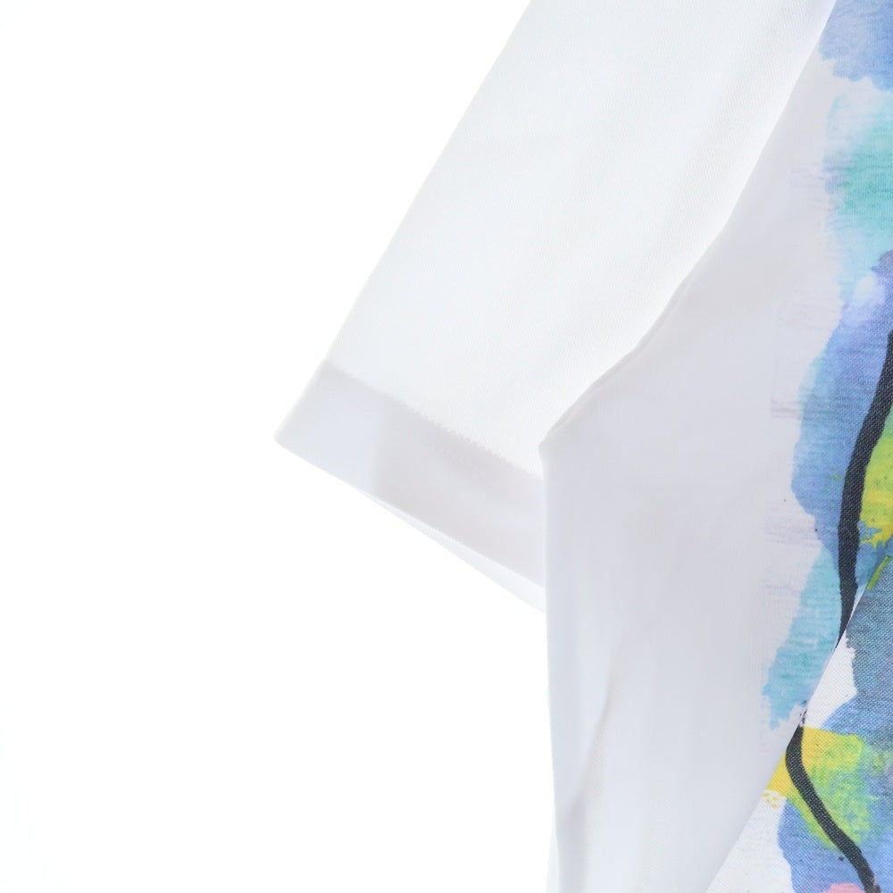 COMME des GARCONS HOMME DEUX(コムデギャルソン オムドゥ) 22SS AD2021 RAMUNTCHO MATTA ラムンショー マッタ フロントプリント クルーネック半袖Tシャツ カットソー ホワイト DI-T006