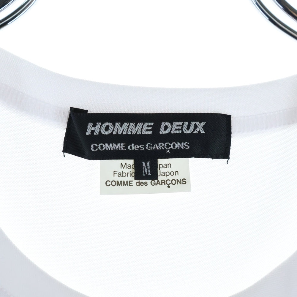 COMME des GARCONS HOMME DEUX(コムデギャルソン オムドゥ) 22SS AD2021 RAMUNTCHO MATTA ラムンショー マッタ フロントプリント クルーネック半袖Tシャツ カットソー ホワイト DI-T006